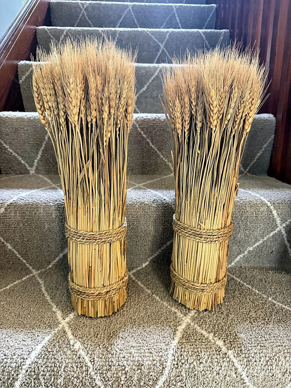 Dried Wheat Decor Bundles in Brown